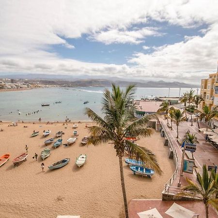 En Primera Linea De La Playa De Las Canteras Vista Al Mar Лас Палмас де Гран Канария Екстериор снимка