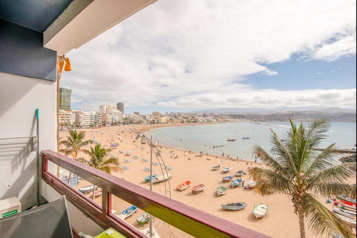 En Primera Linea De La Playa De Las Canteras Vista Al Mar Лас Палмас де Гран Канария Екстериор снимка
